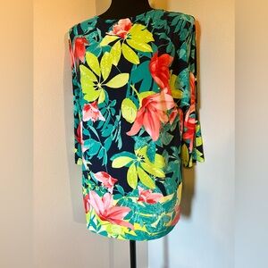 Ruby Rd Split Sleeve Stretch Top - New